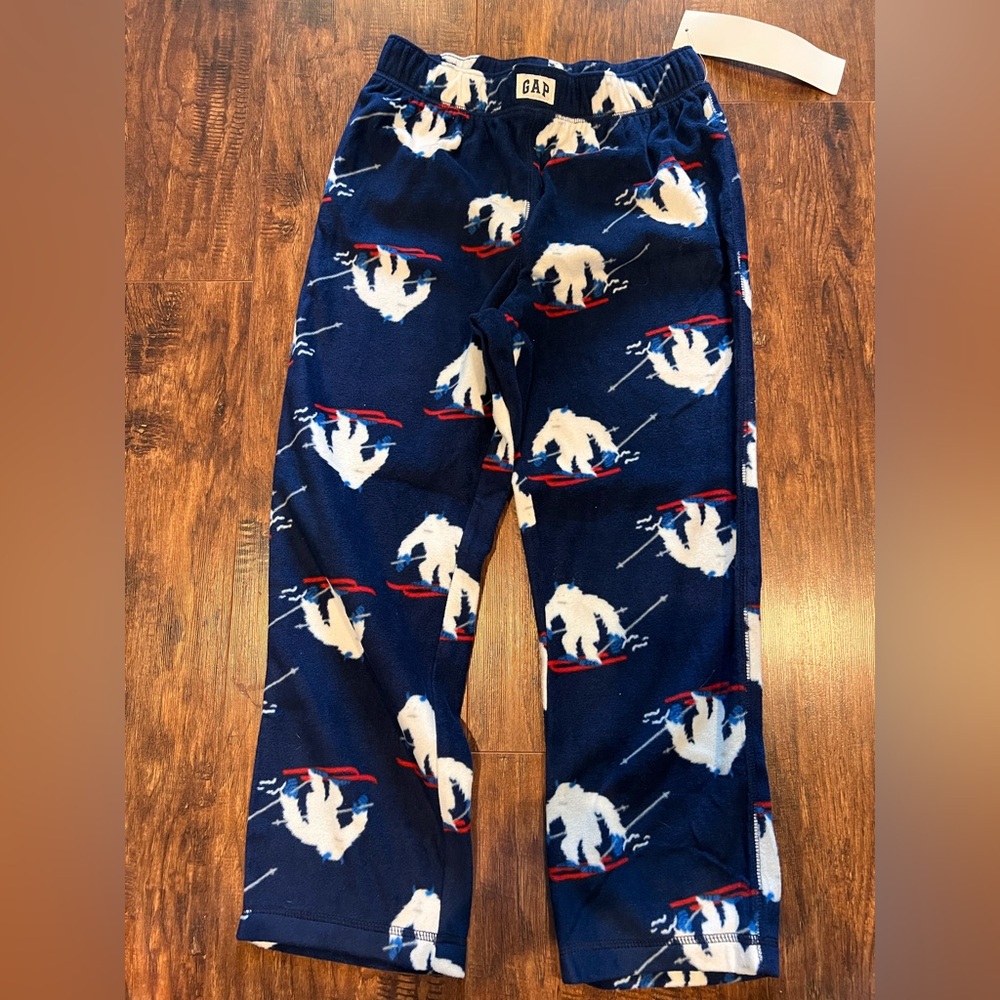 GAP Kids yeti Pajama Bottoms - Navy and White